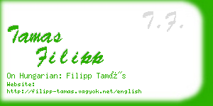 tamas filipp business card